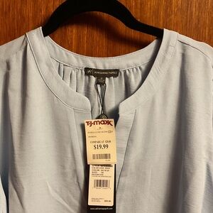 Adrianna Papell Soft Blue Top